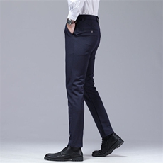 春夏季质感男西裤小脚休闲裤弹力西装长裤修身直筒休闲裤XK95-P38，男装西服套装，星座224-3