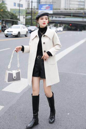 现货单面羊绒大衣，女装，仟姿魅力