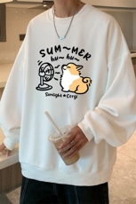 5XL华夫格卫衣男大码胖子圆领长袖t恤HW76420-P30，男装T恤，电商A040