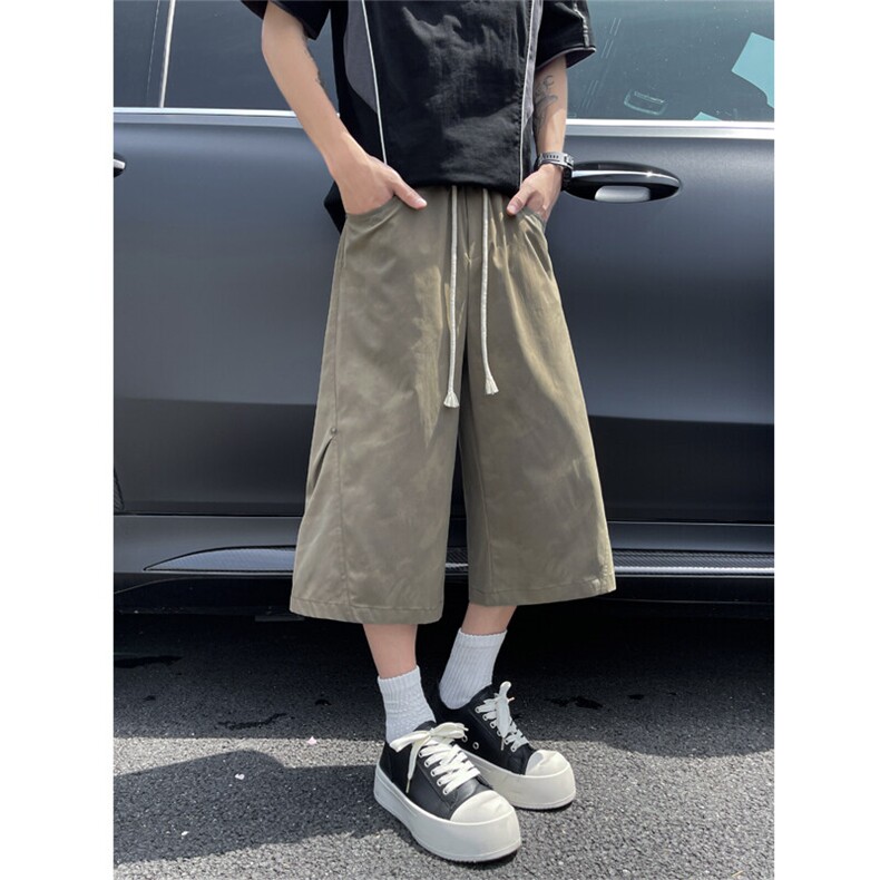 2025夏季新款迷彩面料立体剪裁工装休闲七分裤男2552特批36控68,男装休闲裤,电商C305A