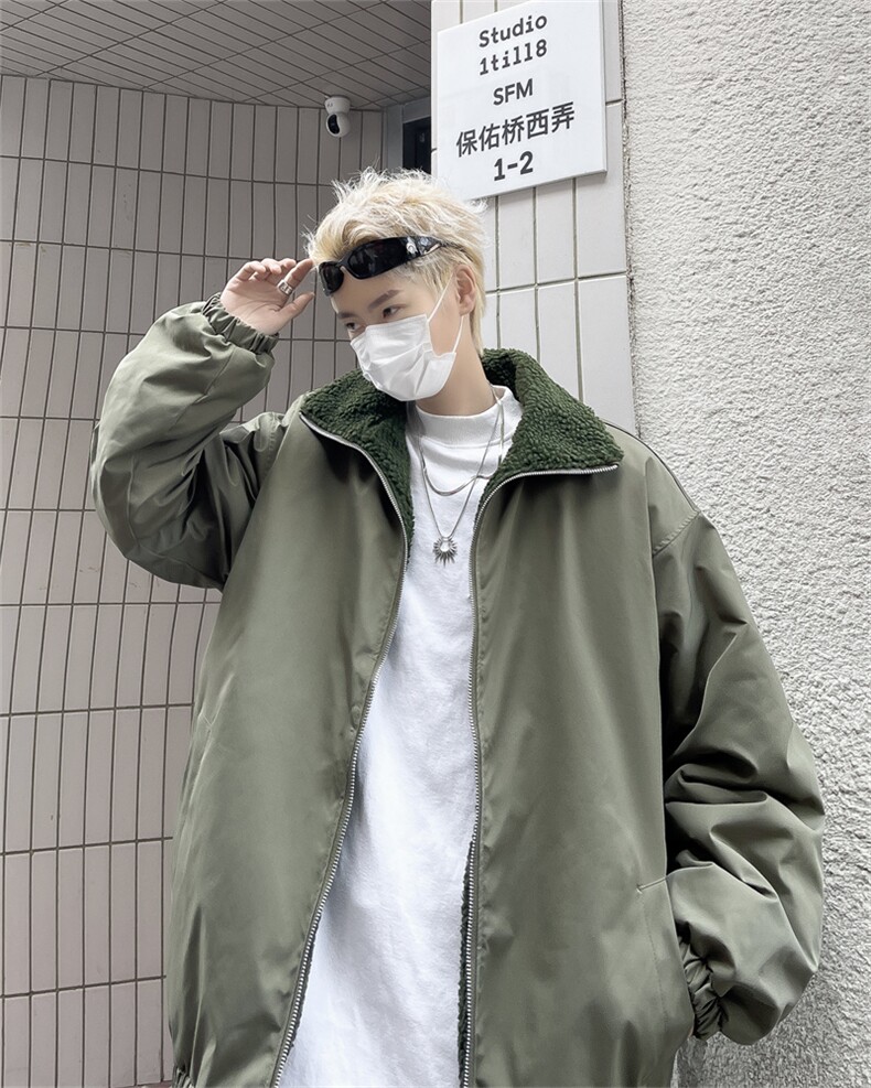 F102-P782024秋冬新款潮牌夹棉棒球服男韩版潮牌工装加棉夹克男,男装夹克,星座512-6