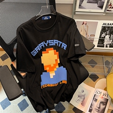 夏季潮牌男士短袖t恤男印花潮流上衣服情侣半袖体恤衫TL04P30，男装T恤，星座1116-2