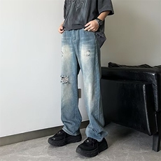 牛仔裤男秋季潮大码休闲裤子N8821P42，男装牛仔裤，星座1116-2