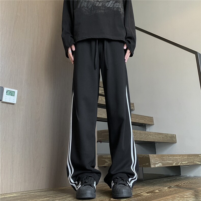现货现货2025年秋季新款宽松休闲卫裤男D329-QM757-特45-控78,男装休闲裤,电商D329