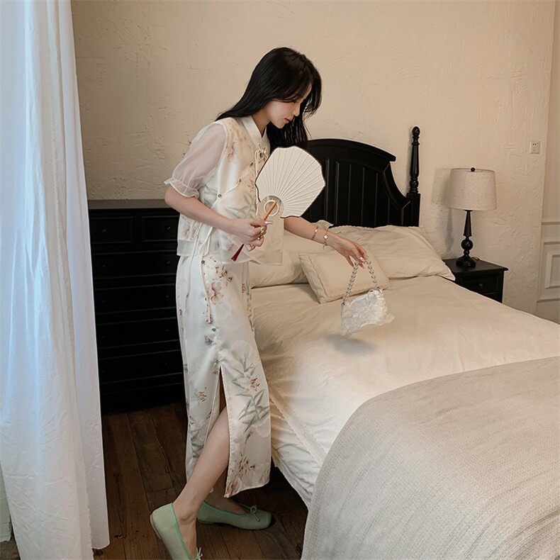 现货210-2833-P130-k198新中式风气质高端套装,女装套装/套裙,韩蜜菓