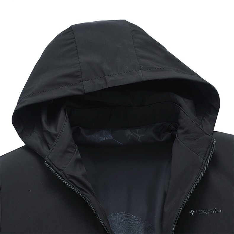 夹克男2024春秋新潮流休闲修身可卸连帽外套男韩版帅气时尚上衣男,男装夹克,钱塘6003（原4033）