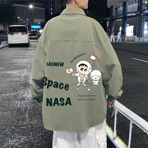春季长袖衬衫男宽松港风衬衣男外套男CSCS290-P35图片