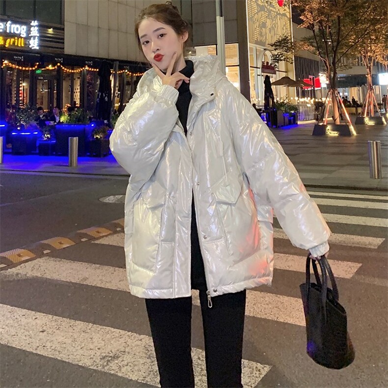 现货亮面炫彩免洗羽绒服中长款外套-305-款号A211-P225K359,女装羽绒服,浙宝305