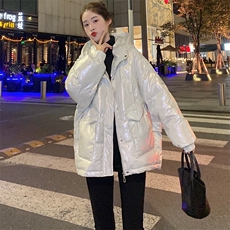 现货亮面炫彩免洗羽绒服中长款外套-305-款号A211-P225K359，女装羽绒服，浙宝305
