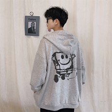 KS21245-P38海绵宝宝连帽开衫卫衣男运动外套大码班服，男装卫衣，电商A040
