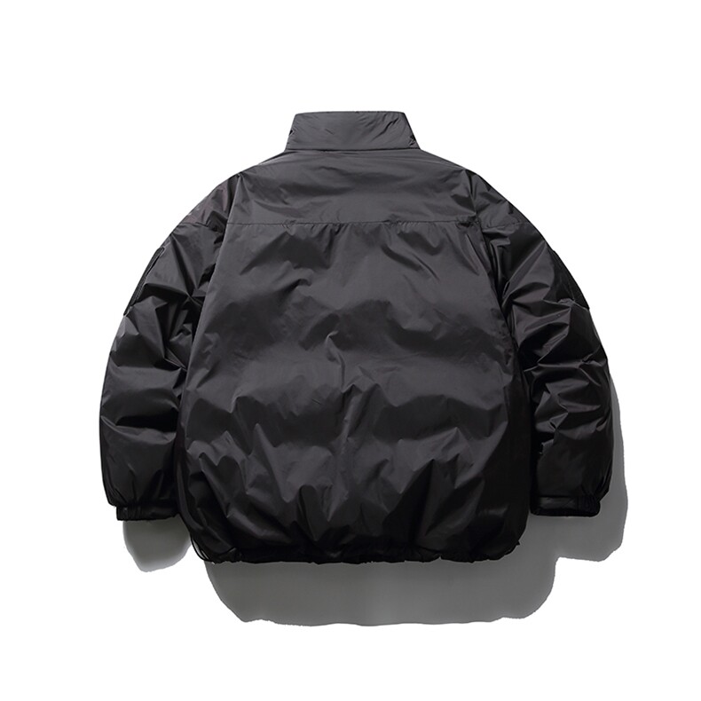 南夏乔装2025冬季新款纯色基础款立领棉服日系复古宽松面包服棉衣,男装棉衣,电商S006（B521）