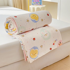 新款A类凉感丝冰豆豆夏凉被小清新花卉卡通系列，被套/被芯，一起卖家纺