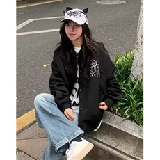 复古刺绣飞行夹克男女春秋小众设计感宽松百搭棒球服外套JA222，男装夹克，星座1116A（原606A-3）