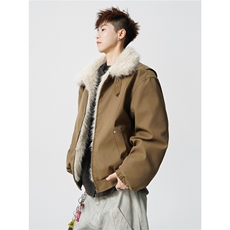 CLEANFIT座山雕棉服美式高街设计感重磅翻领外套A170-M902-TP108，男装棉衣，电商A170