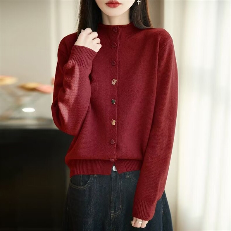 2026新款秋冬季加厚女士毛衣针织衫女打底衫,针织衫/毛衣,暖姿羊绒
