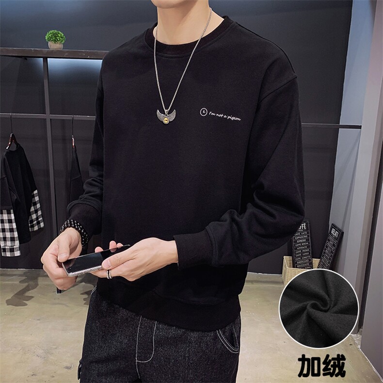 【】A003-HW3071R-P45冬装新款加绒卡通印花童趣卫衣木木1,男装卫衣,电商A003