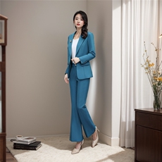 春季套装2025年新款女装时尚气质洋气职业装春秋装西装裤子两件套，女装套装/套裙，韩然一族