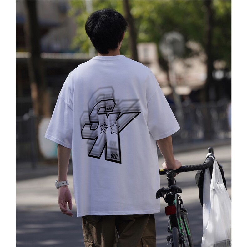 2023夏季新款印花重磅短袖T恤260克-202-8-T662-P38控48,男装T恤,星座222-2（原202-8）