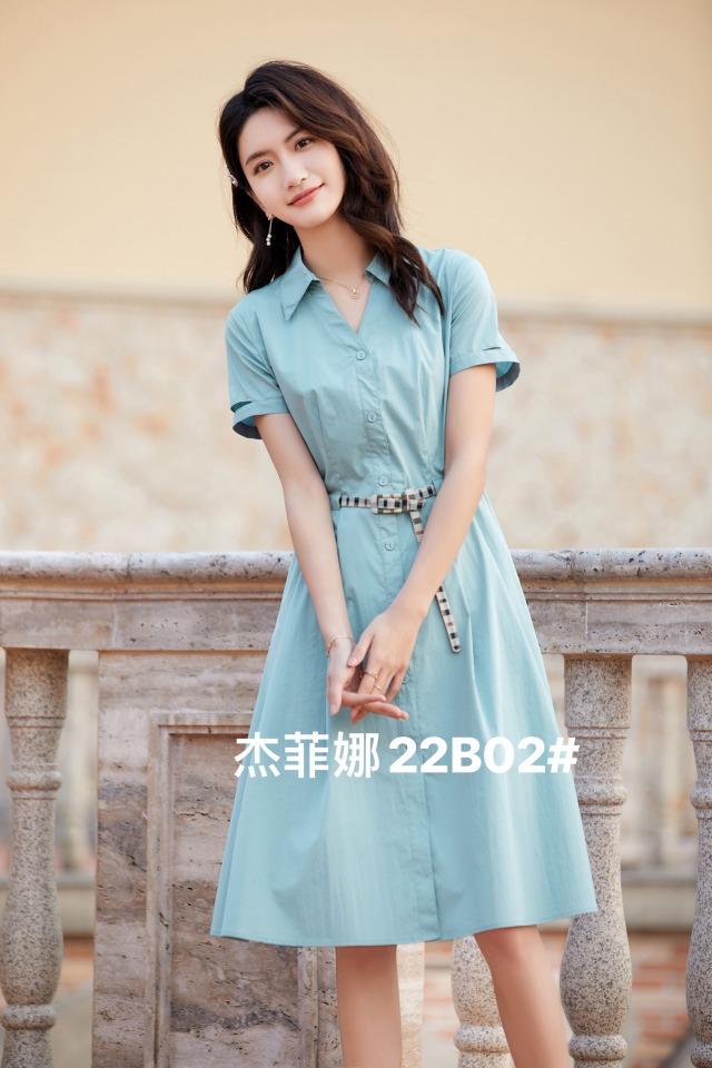 【现货】收腰设计优雅高挑，快来与连衣裙来一次美丽邂逅,女装连衣裙,杰菲娜(6F)