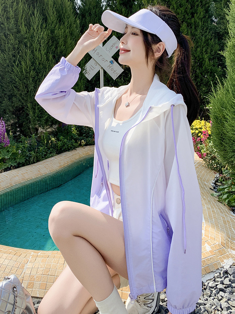 2026夏季新款防晒服短RF2C290-6832#-P85-K138,女装防晒衣,蝶眷