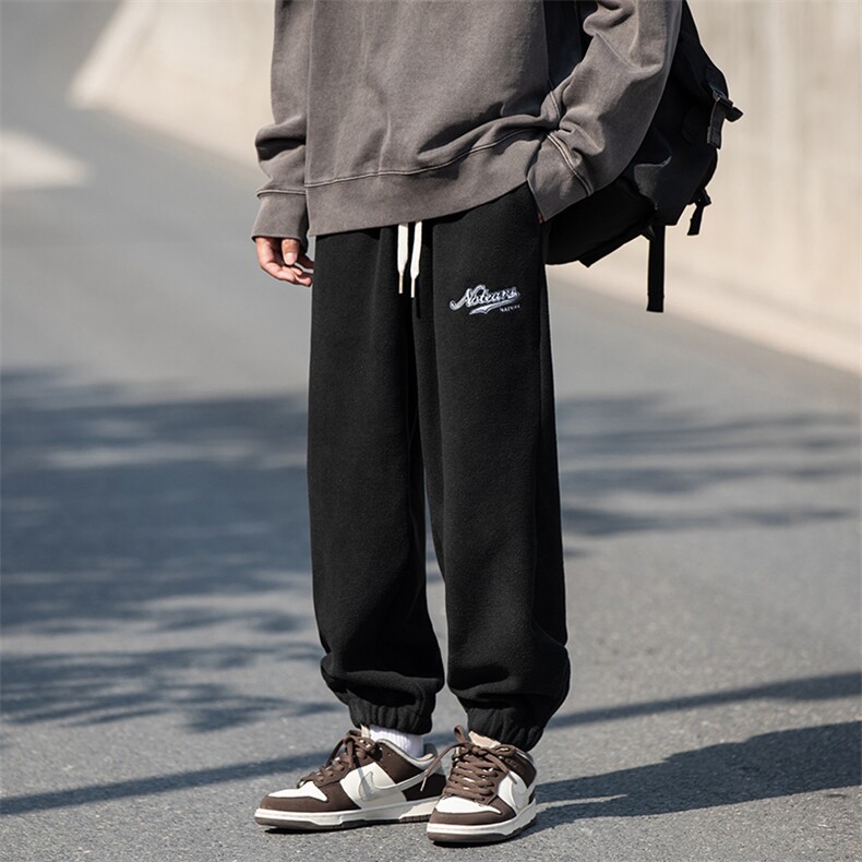 2024冬新款cityboy日系加绒加厚宽松束脚休闲运动裤K262-P40控78,男装休闲裤,星座914-3
