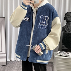 冬季港风棒球服棉衣外套百搭加厚羊羔绒棉衣男士8890-P115控价138，男装棉衣，电商A441-1