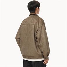1506-1/8950/P190高端品牌宽松夹克男短款皮衣工装上衣外套，男装夹克，星座1506-1