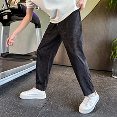 风夏季新款冰丝提花休闲裤子男社会小伙速干运动裤2261-P58，女装休闲裤，星座313B-2(原星座309A-2)