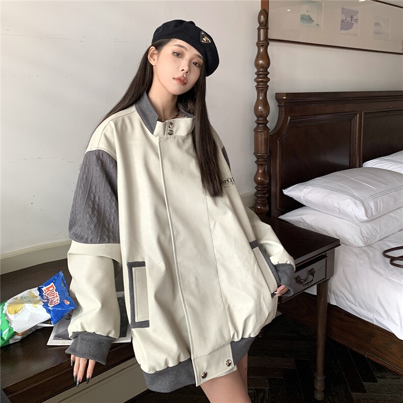 1肩膀针织民族风大码M-5XL面层：PU皮夹克男JK8756P110控149，男装民族服装，星座226-2