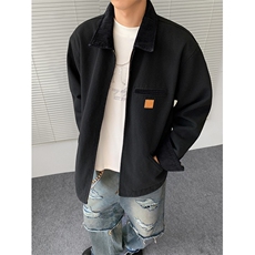 现货得物二开美式复古飞行员夹克男款情侣装工装外套JK1293-P105，男装夹克，星座1103-3