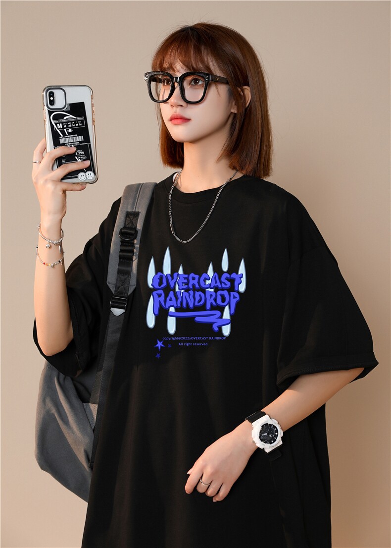 中性风短袖简约圆领202-8-T772-P20图片