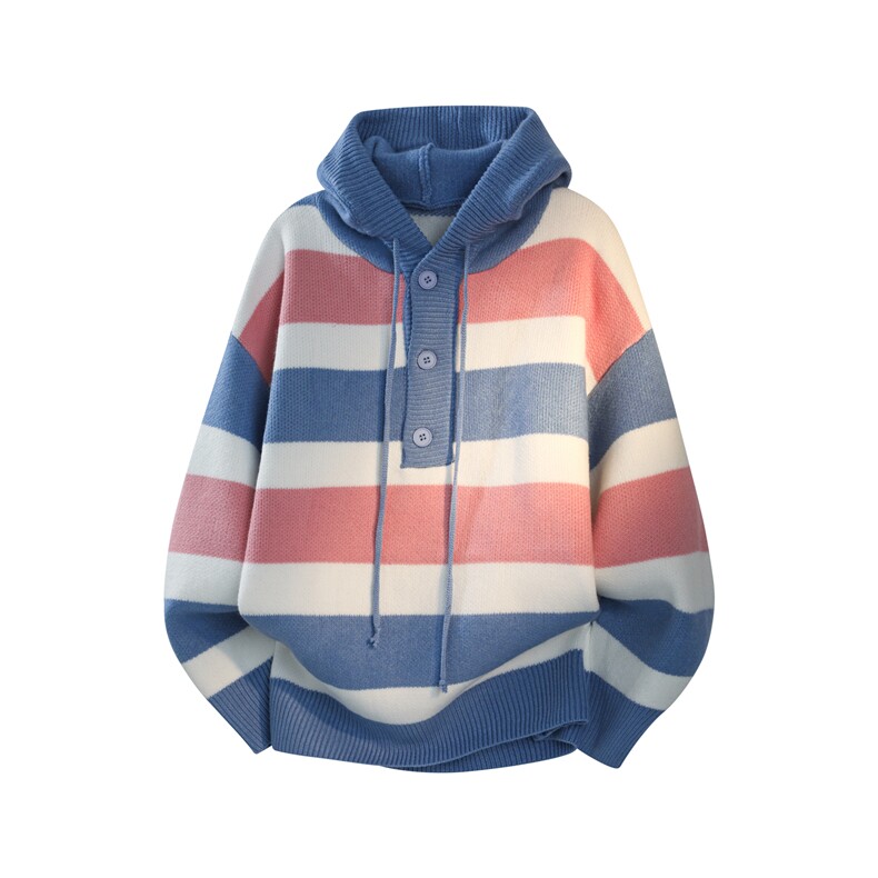 1303B-MY842-P45特P秋冬美式重磅慵懒休闲连帽毛衣内搭针织衫，男装针织衫/毛衣，星座1303B