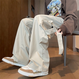 常年备货款男宽松直筒高街潮牌工装休闲长裤K812p55大量备货图片