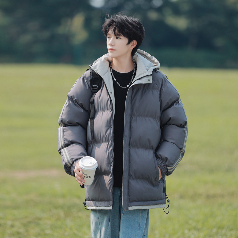三防料抖音品质现货10W件宽松加绒加厚棉衣外套棉服BM333特P85,男装棉衣,电商A486