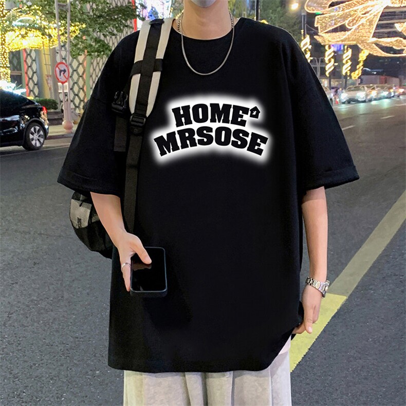 T831港风潮牌高街美式短袖T恤男夏季新款宽松半袖ins重磅纯棉体恤,男装T恤,星座304A-1
