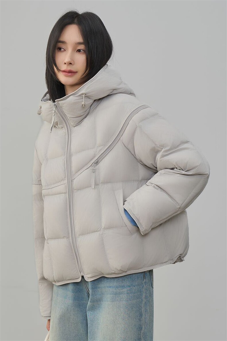 2025年冬季休闲风保暖常规90白鸭绒,女装羽绒服,阳光伊恋