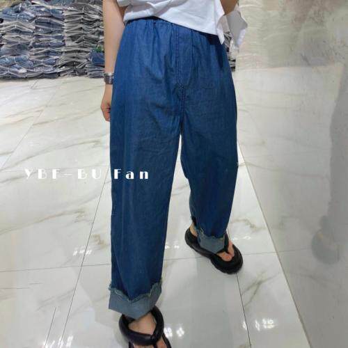 夏季新款薄款磨边牛仔裤，女装牛仔裤，不凡