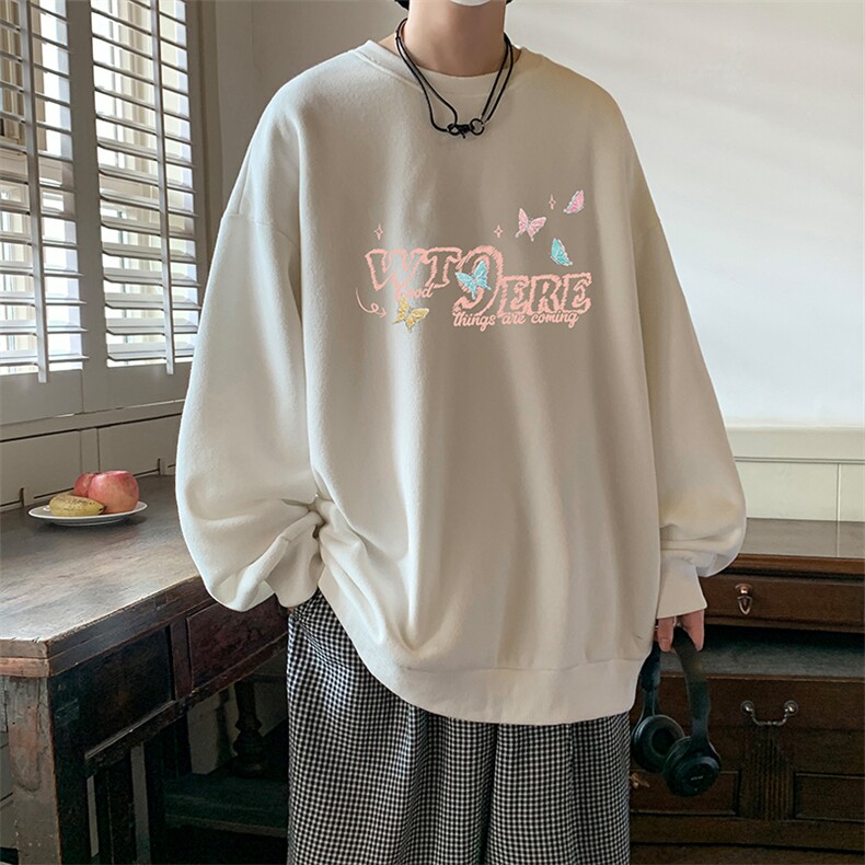 圆领卫衣男超大码胖子肥佬大号长袖t恤S6443-P28,男装卫衣,电商A040