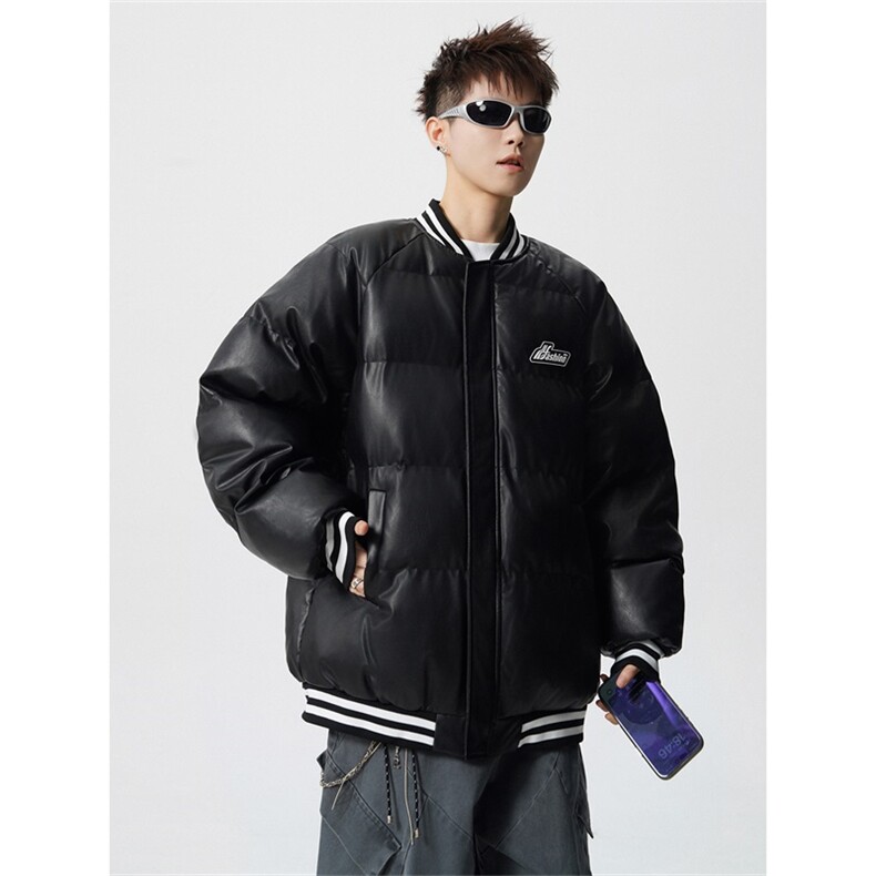 DSA028-MY2101特P95冬季新款棒球服皮棉衣男外套,男装棉衣,电商A028