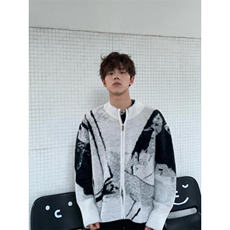 【有货】cleanfit撞色毛衣男秋冬高级痞帅开衫针织衫B06LL-特P68，男装针织衫/毛衣，星座1007（原301D）