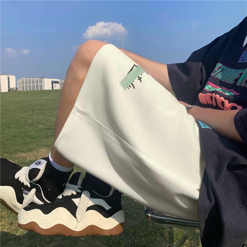 短裤男夏季新款美式高街潮流休闲沙滩裤男生运动五分裤K4243-P24,男装休闲裤,星座412-3