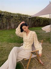 蕾丝衫，女装蕾丝衫/雪纺衫，依姿黛