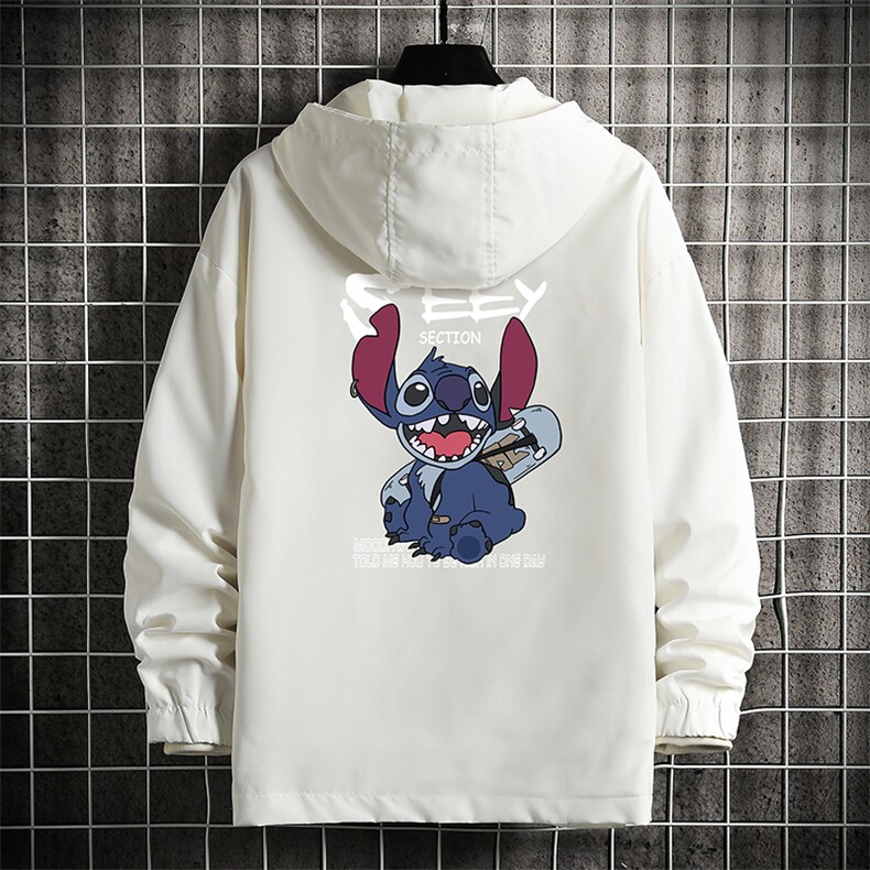 JK65038-P45连帽夹克男大码胖子棒球服上衣外套网格挂拍,男装夹克,电商A040A