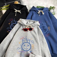 WY2180-P35加绒款-P40纯棉连帽卫衣男大码运动帽衫宽松薄，男装卫衣，电商A040