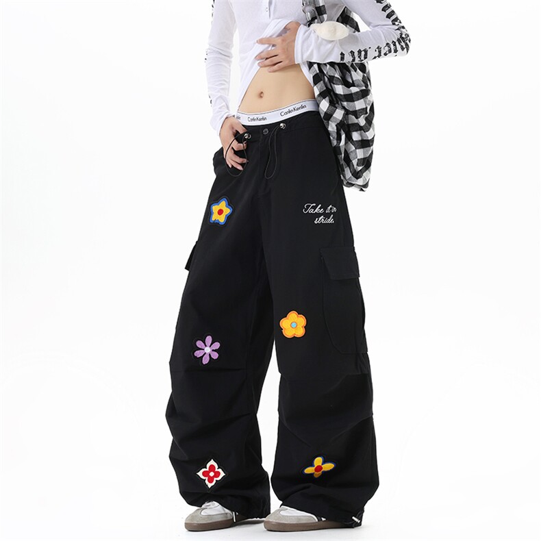 【现货】XZ1218(原611-3)BK7032特价P64小花贴布工装裤，男装工装外套，星座1218（原611-3）