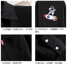 QC58158-P45亚七分袖衬衫男大码五分袖衬衣男短袖，男装衬衫，电商A040A