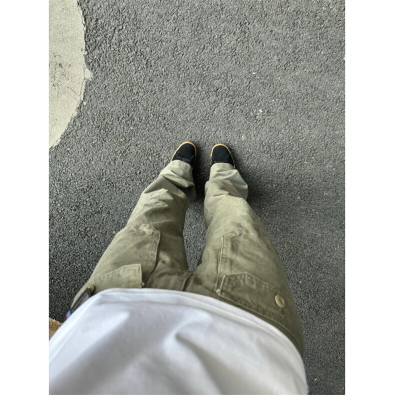 多口袋工装裤男生宽松直筒阔腿长裤子复古街头休闲裤KX803,男装休闲裤,星座1116A（原606A-3）