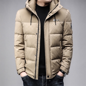 B8038主推白鸭绒90绒商务时尚休闲简约冬季厚款中年男士羽绒服图片