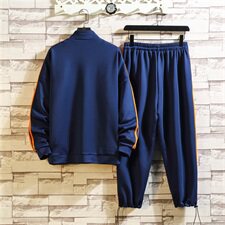 TZ07-P115秋冬日系运动中性男女套装男休闲宽松大码两件套，男装套装，电商B369（原A024）