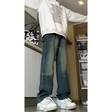 有视频现货伐木工装牛仔裤男宽松直筒GK07-P55-限价68，男装牛仔裤，星座310A-1
